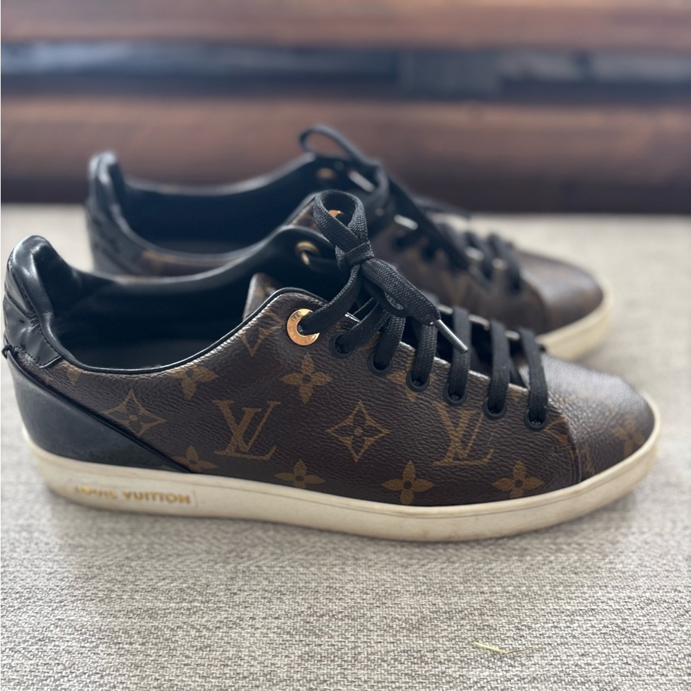 Louis Vuitton Luxembourg Monogram Sneakers – Classic LV Canvas- Size 10